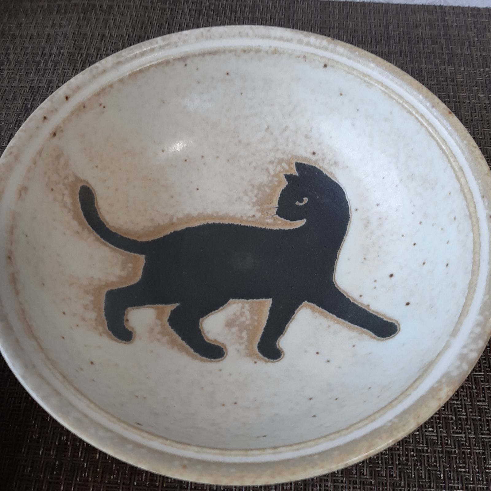 新品2点セット　美濃焼　ねこまるけ　フリムク猫ちゃん　13cm 鉢　ねこ　ネコ 2枚】新品 日本製 美濃焼 ねこまるけ フリムク猫 黒猫 小鉢 ナチュラル