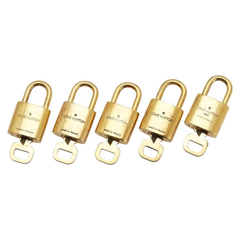 ルイ ヴィトン カデナ 南京錠 キー 5点セット ゴールド メッキ レディース LOUIS VUITTON 1-0233136