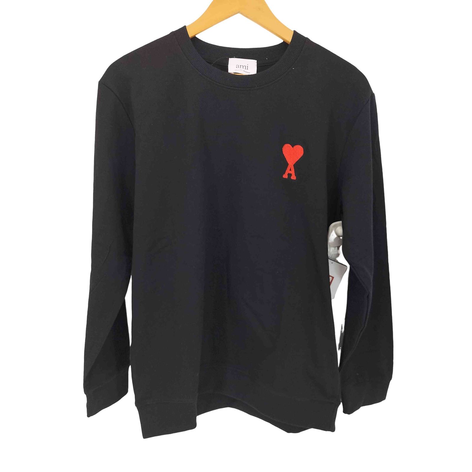 アミアレクサンドルマテュッシ AMI ALEXANDRE MATTIUSSI ロゴ刺繍 クルーネック L/S Tシャツ メンズ  2XL