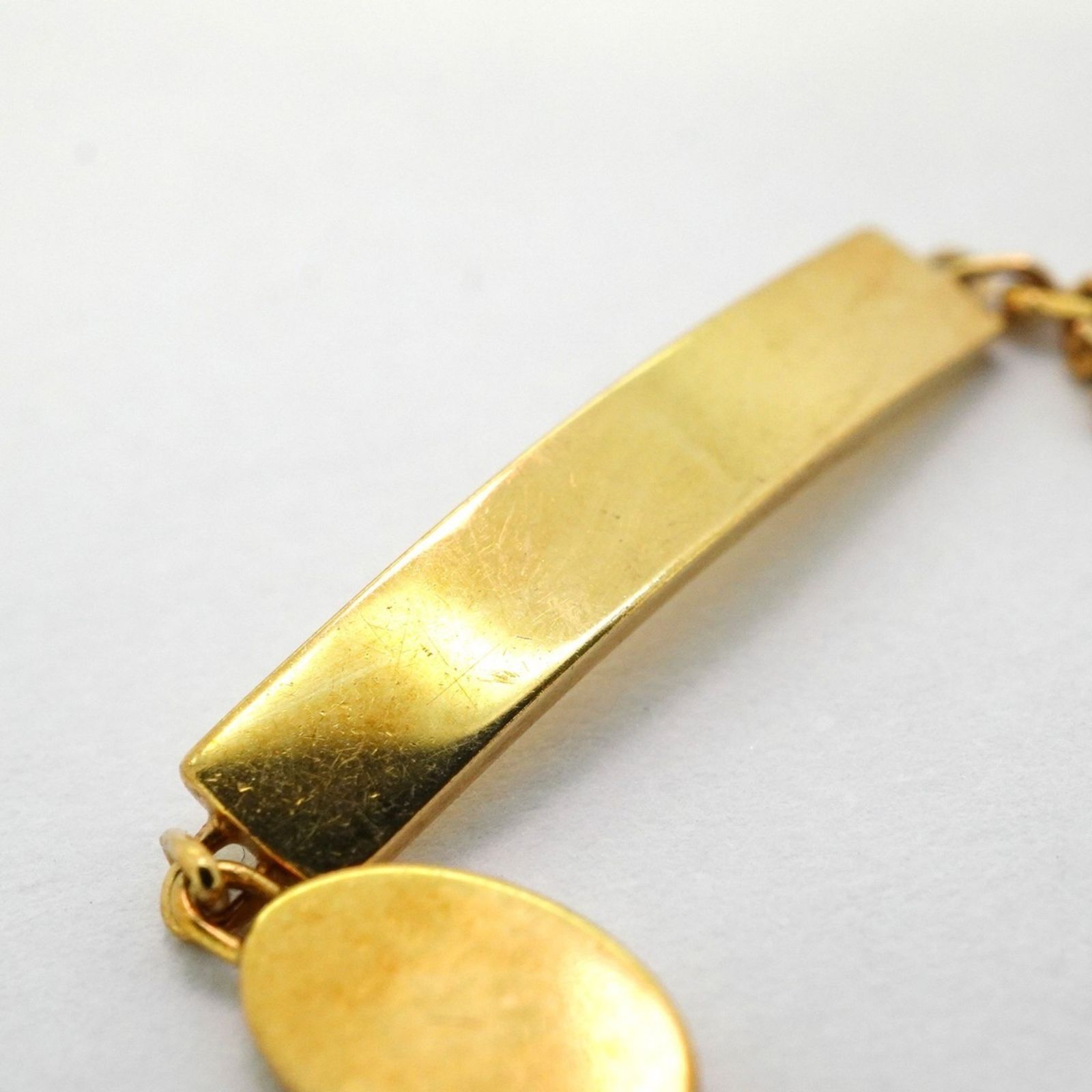 カルティエ Cartier カルティエ ブレスレット IDプレート 18KYG イエローゴールドレディース FORTGASGNV_COM_BR