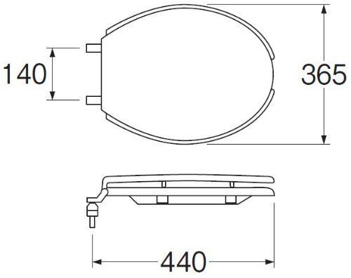 普通便座 前割便座