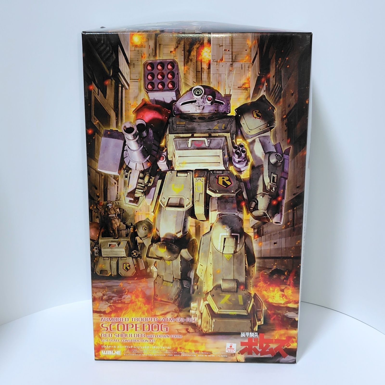 WAVE ウェーブ 1|24スケール 装甲騎兵ボトムズ スコープドッグ レッドショルダー ダウンフォーム プラモデル