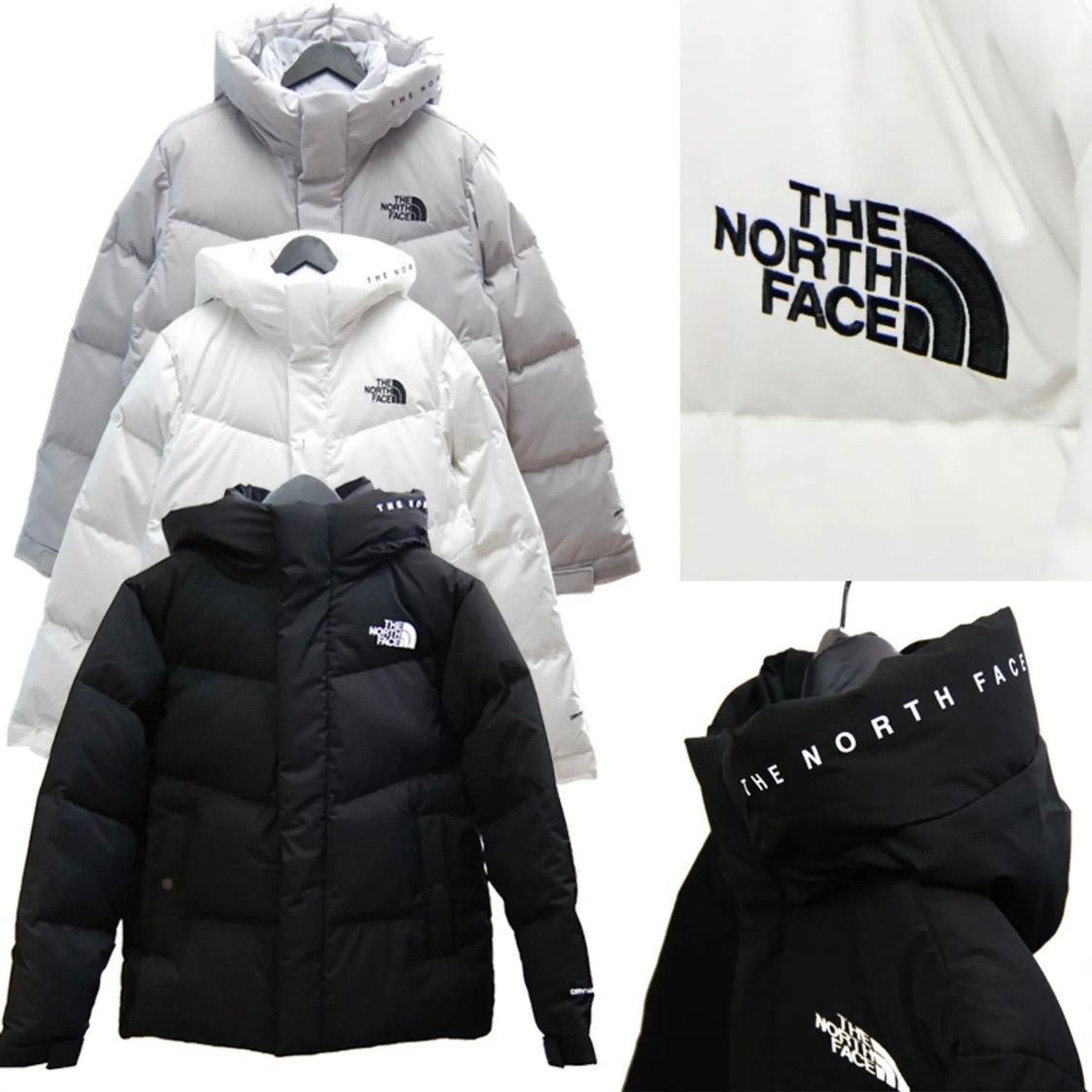 THE NORTH FACE ダウンジャケット Mサイズ ホワイト - メルカリ