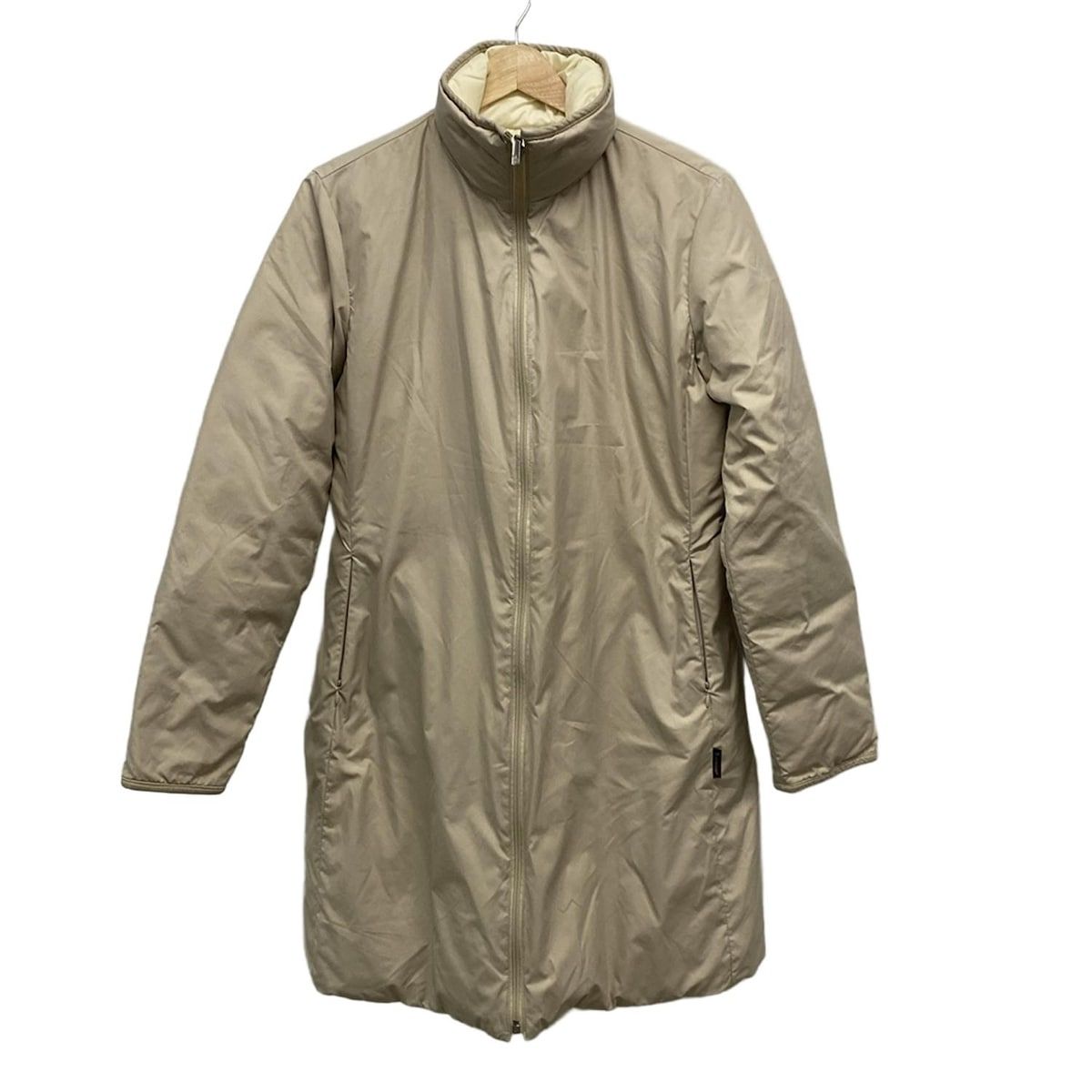 MONCLER モンクレール ダウンコート サイズ1 S レディース NIL REVERSIBLE ベージュ 長袖 ジップアップ リバーシブル 冬