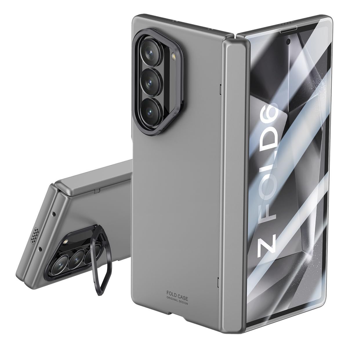 DEMIU ホワイトレザー iPhone16プロ ケース ストラップ セット