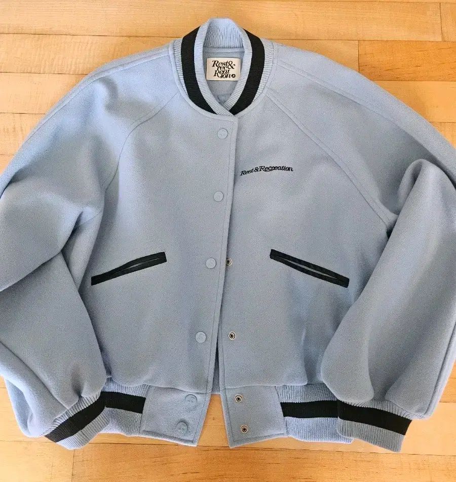 Rest ＆ Recreation RR ブルゾン バーシティ ジャケット 青 1 サイズ