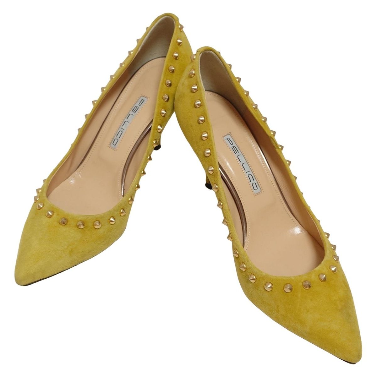 新品】PELLICO ペリーコ スタッズ パンプス イエロー 【公式通販】