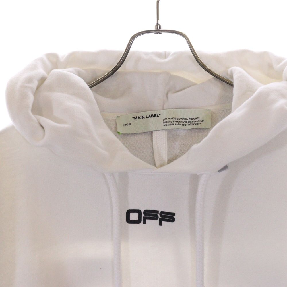 OFF-WHITE (オフホワイト) 裏起毛 プリント プルオーバー パーカー