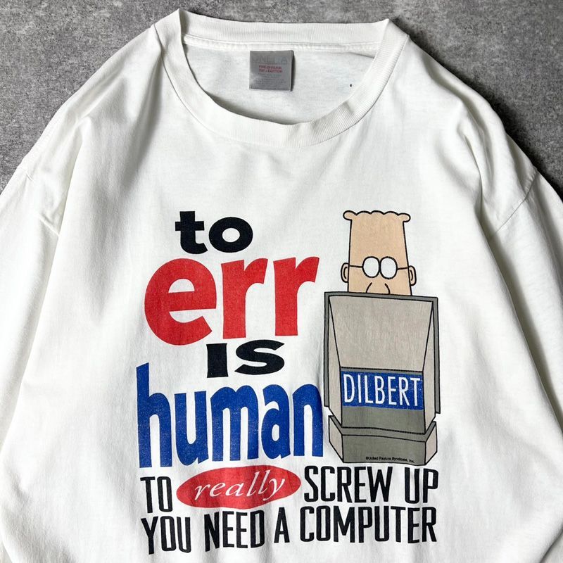 90s USA製 SCOTT ADAMS ディルバート プリント 半袖 Tシャツ XL / 90 