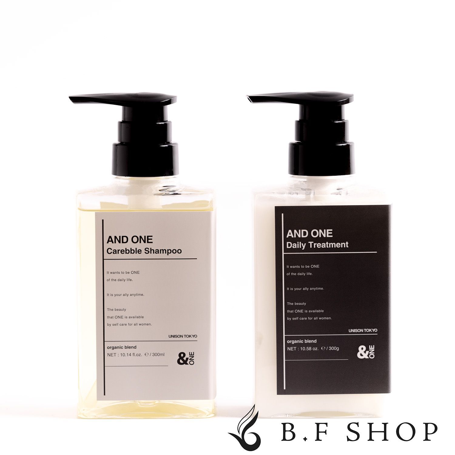 【セット品】アンドワン ケアブルシャンプー u0026 デイリートリートメント 300ml + 300g ＆ONE ユニゾントーキョー LSC