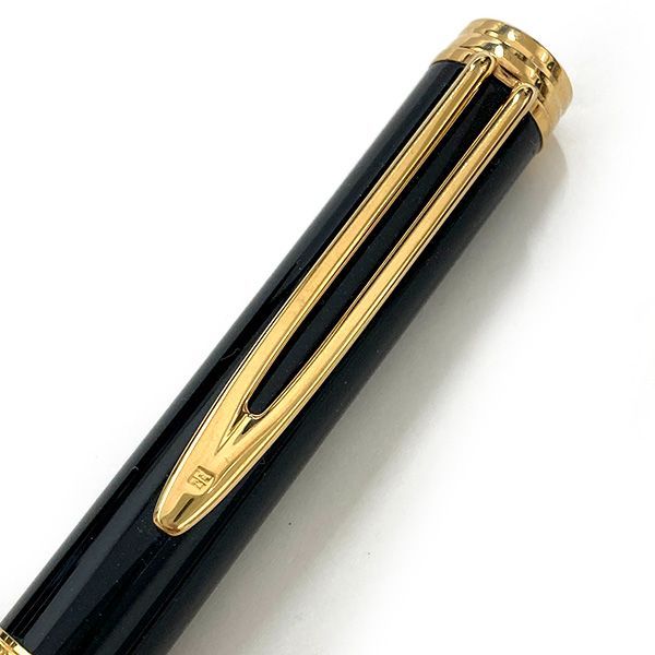 ウォーターマン WATERMAN 万年筆 IDEAL ペン先750 18k K18YG イエローゴールド F(細字) 黒 筆記具 文房具  ブランド【中古】【ネコポス配送】 - メルカリ