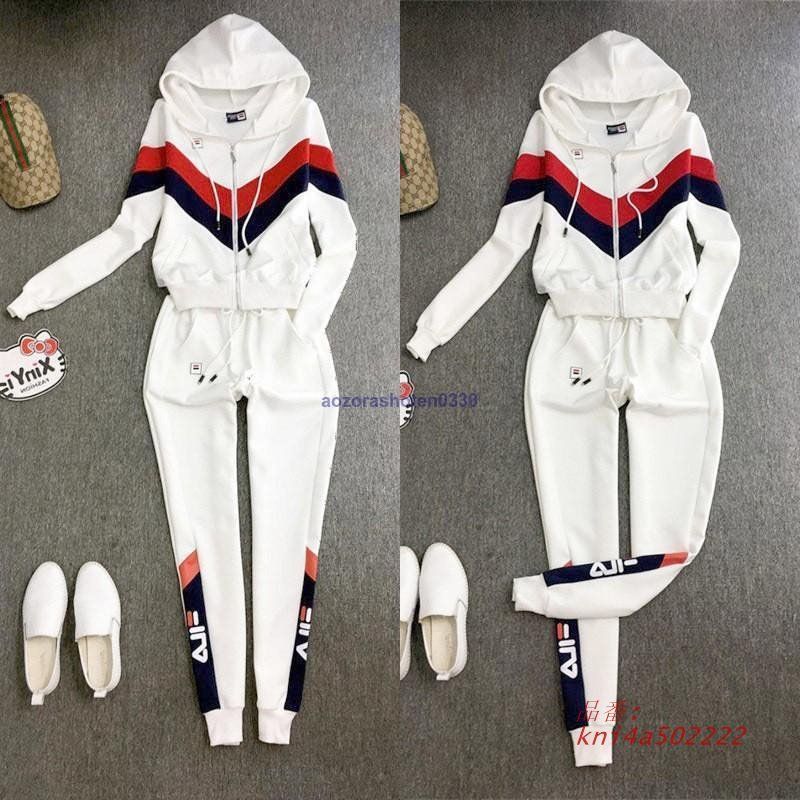 大人気！ セットアップ レディース 上下セット アウター ジャージ ロングパンツ 運動着 スポーツウェア アウトドア ジョグパンツ kni4a502222