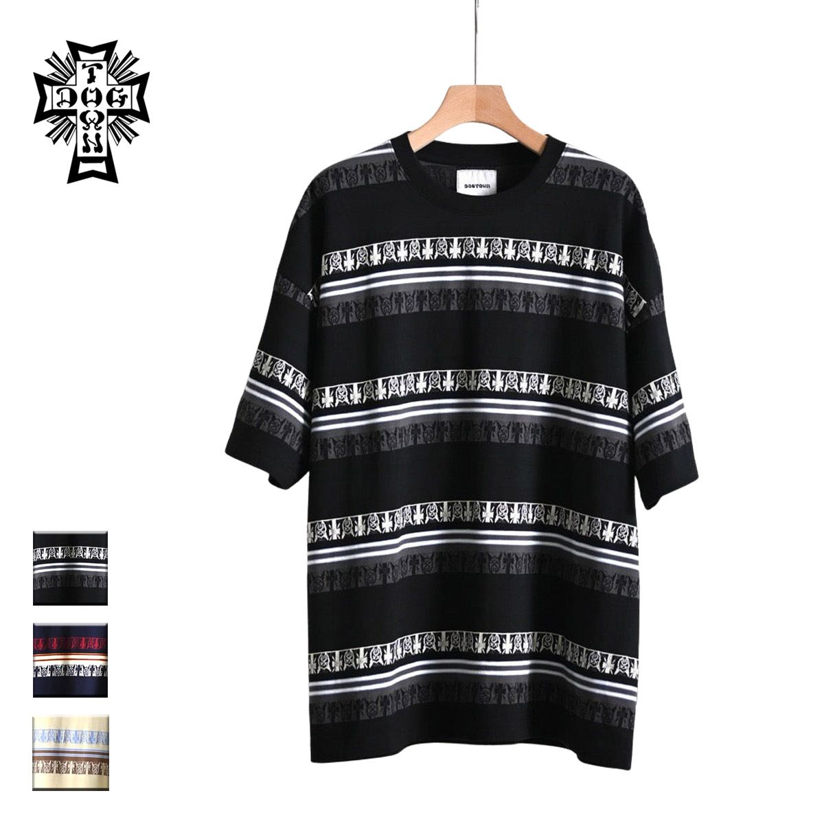 新品】 DOGTOWN ドッグタウン Jacquard border T-shirt メンズ 