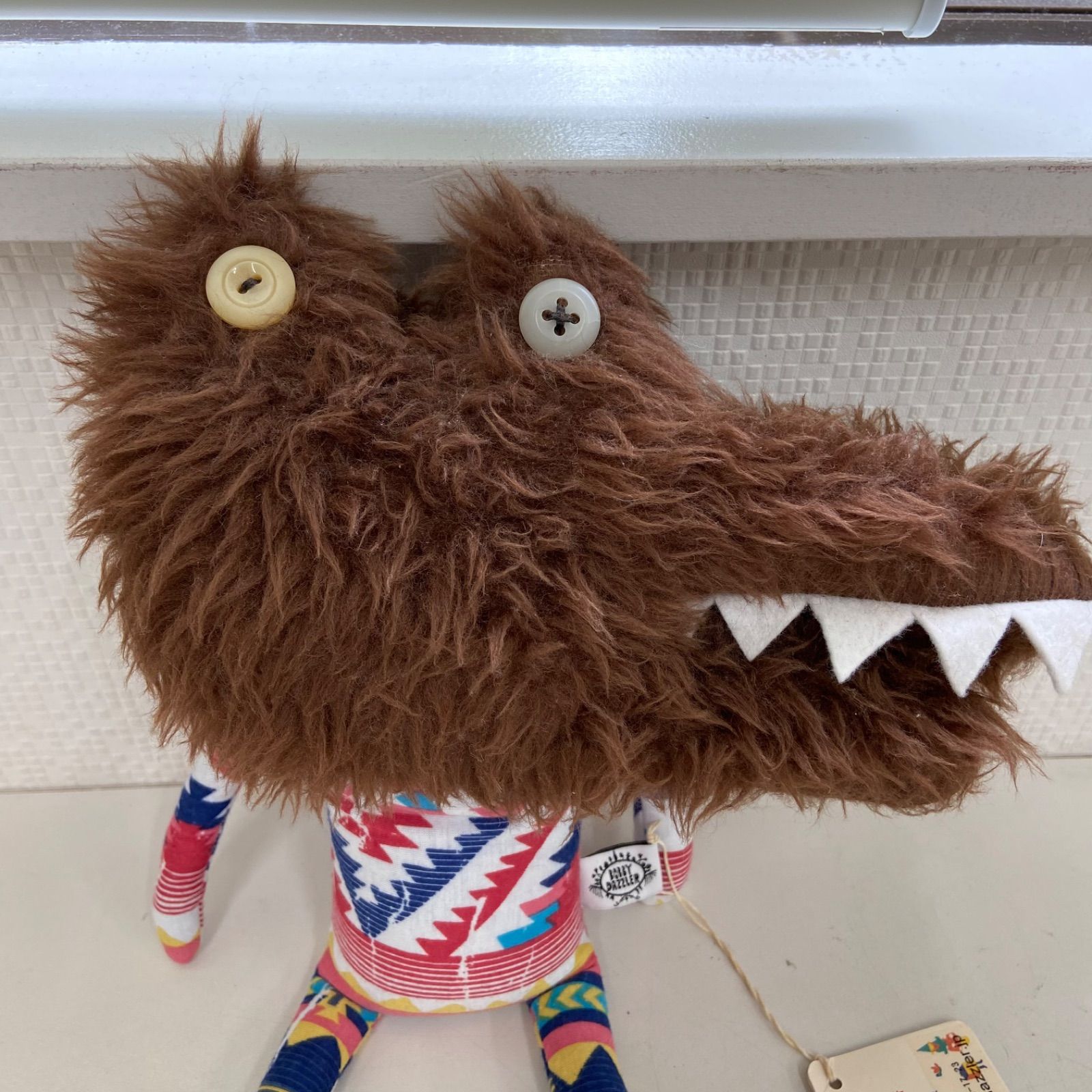 ボビーダズラー・Bobby Dazzler ワニ　ぬいぐるみ BOBBY DAZZLER ぬいぐるみ ワニ ハンドメイド 一点もの