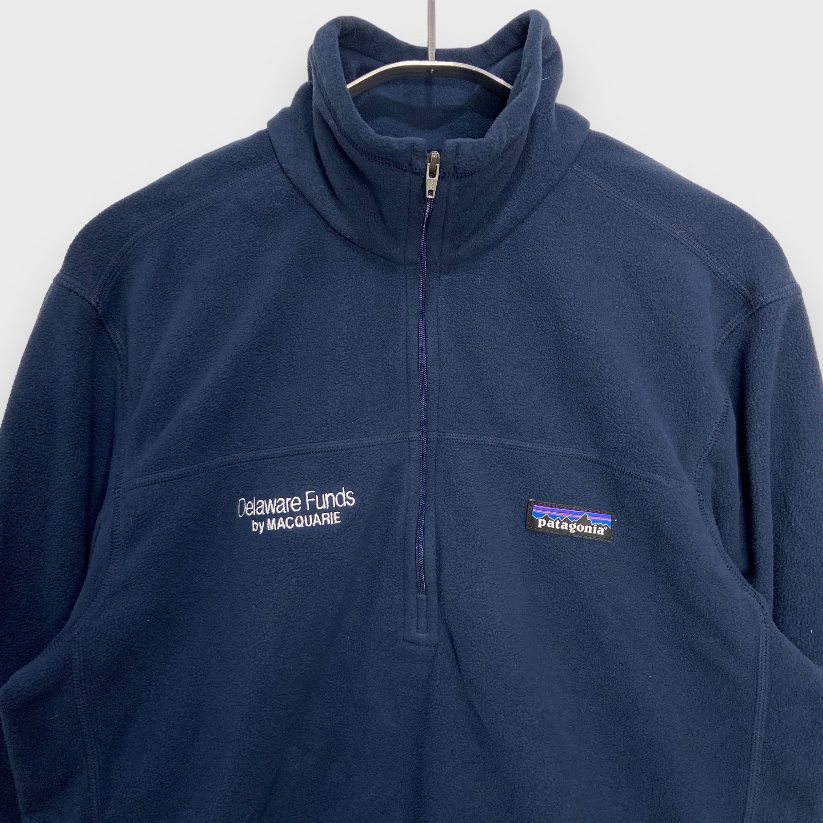 ☆patagonia☆パタゴニア☆マイクロD☆ハーフジップフリースプルオーバー☆企業ロゴ☆ワンポイントロゴ☆ネイビー☆S☆H24M - メルカリ