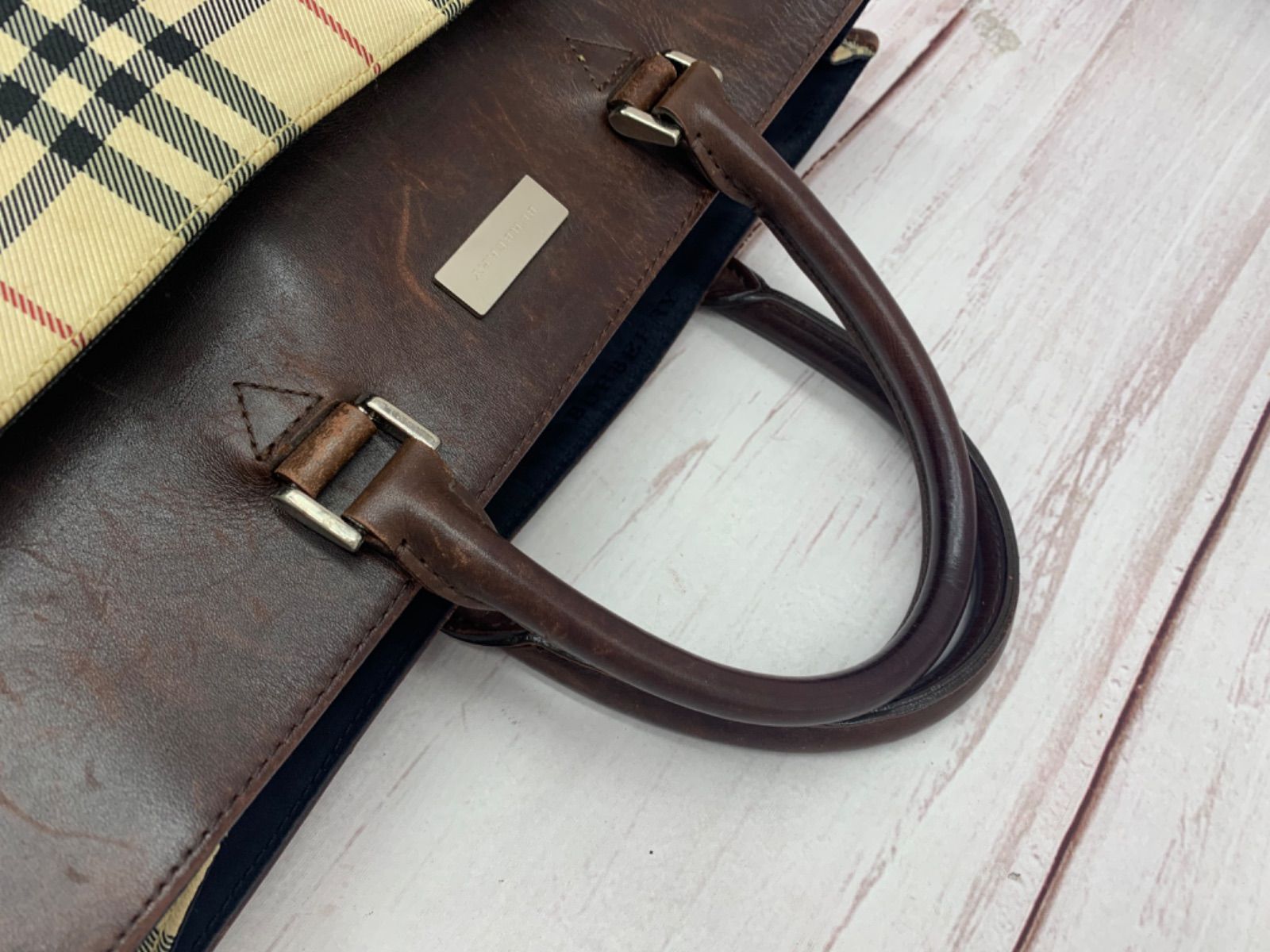 BURBERRY バーバリー 2way スクールバッグ ノバチェック A4収納 BURBERRY】バーバリー ショルダーバッグ ノバチェック