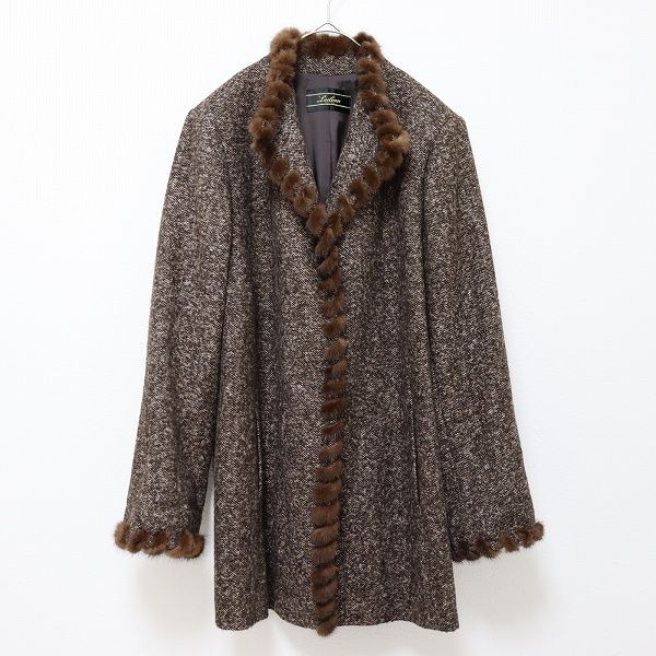 レリアン Leilian アルパカ ミンク コート a972787n