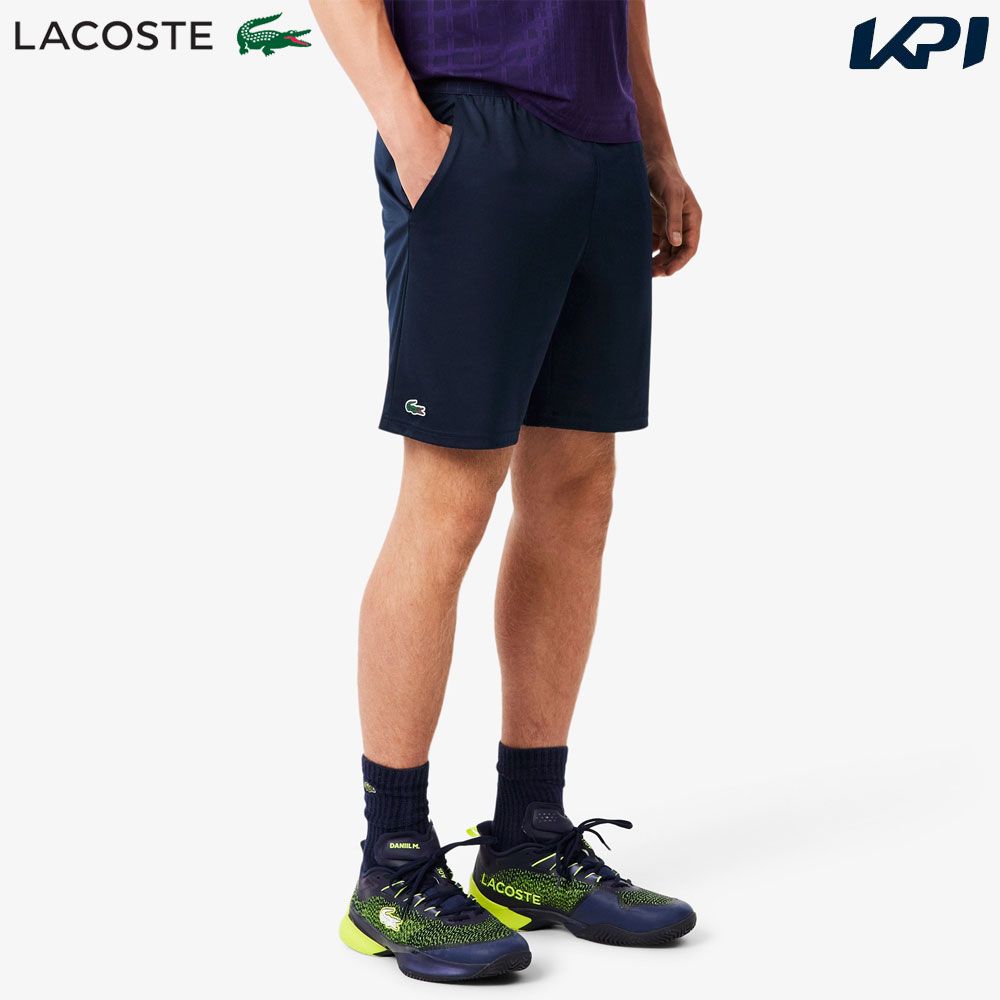 ラコステ LACOSTE テニスウェア メンズ グリッドウエストストレッチショーツ GH4775-99-166 2025FW タオルキャンペーン対象