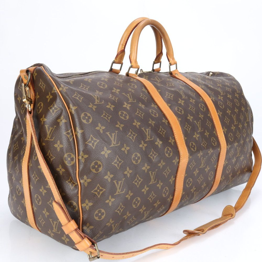 極美品 ルイヴィトン モノグラム キーポル バンドリエール 60 レザー