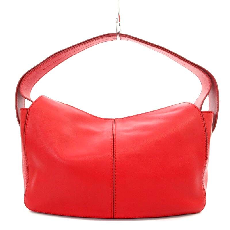 トッズ TODS ハンドバッグ レザー 赤 レッド /NR ■OS