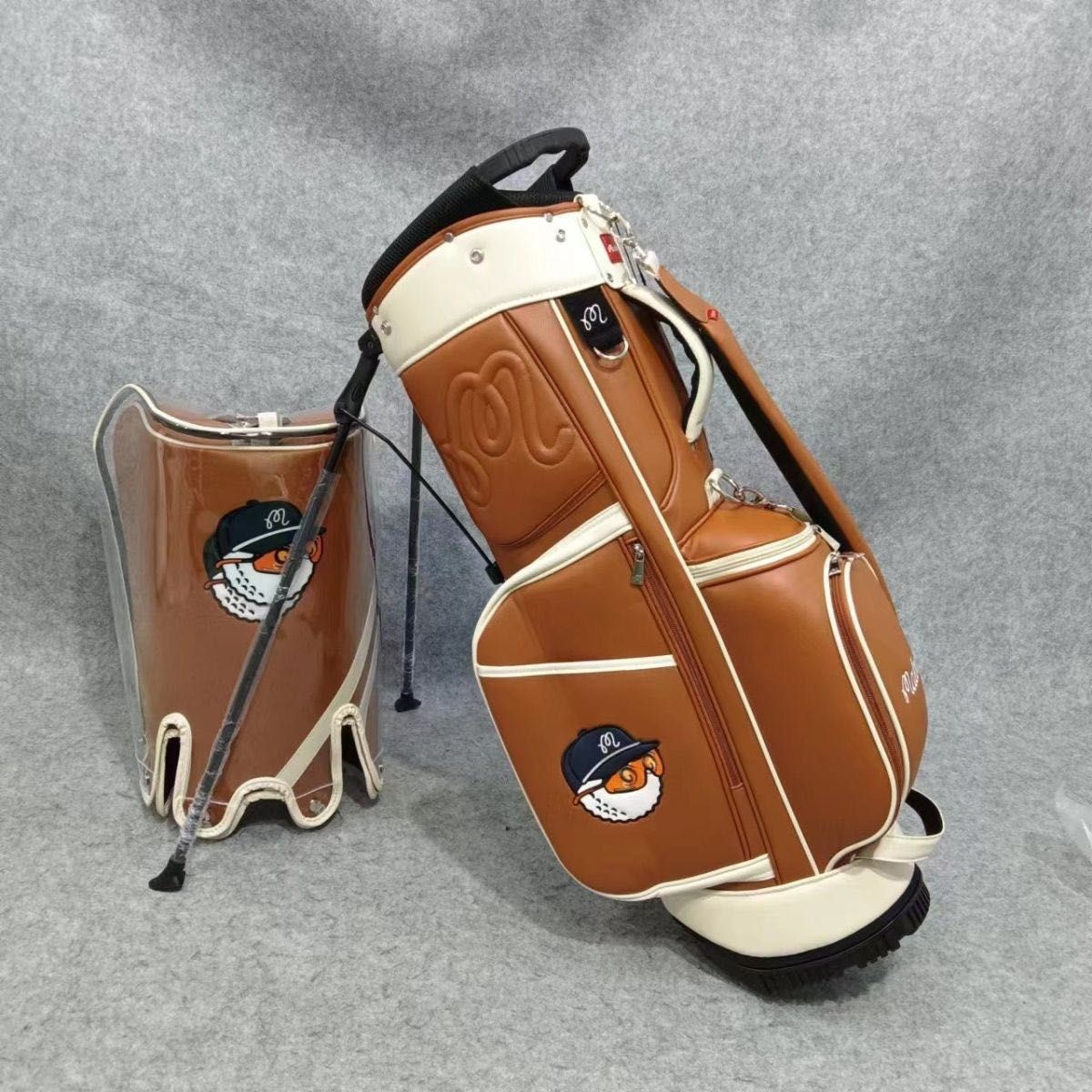 Amazon.co.jp: マルボンゴルフ キャディバッグ キャスター型 ホワイト