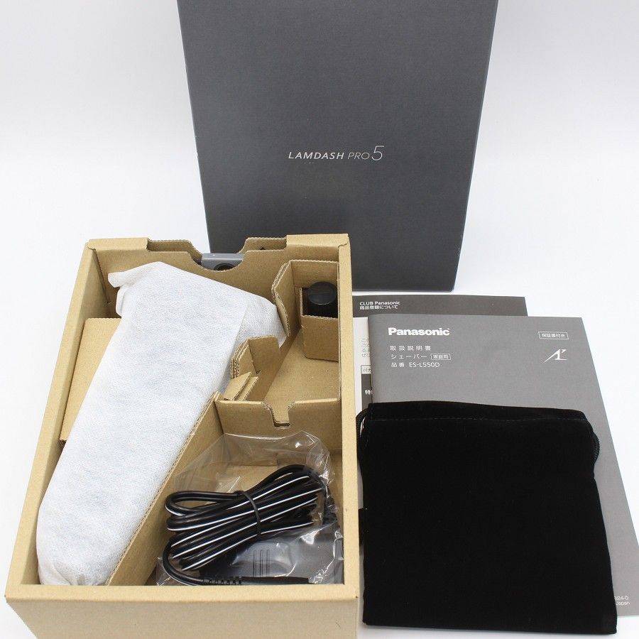 パナソニック ラムダッシュPRO ES-L550D-K ブラック メンズシェーバー 5枚刃 Panasonic 本体