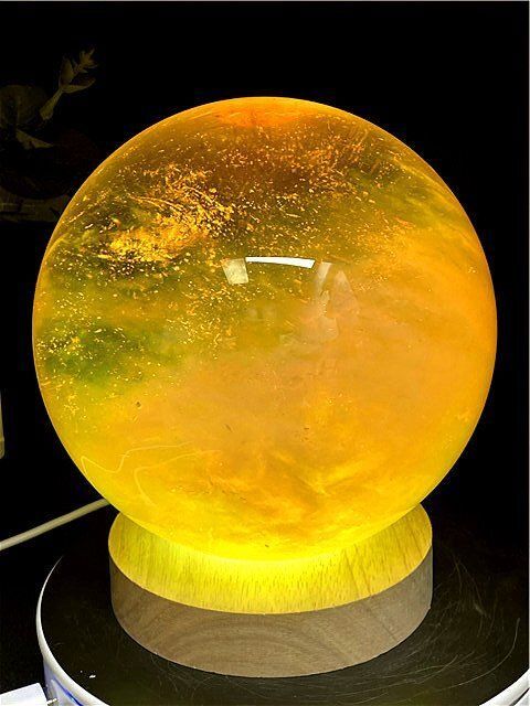 約: 133mm 2945g 超綺麗☆シトリン水晶丸玉B87D1/142D11D - メルカリ