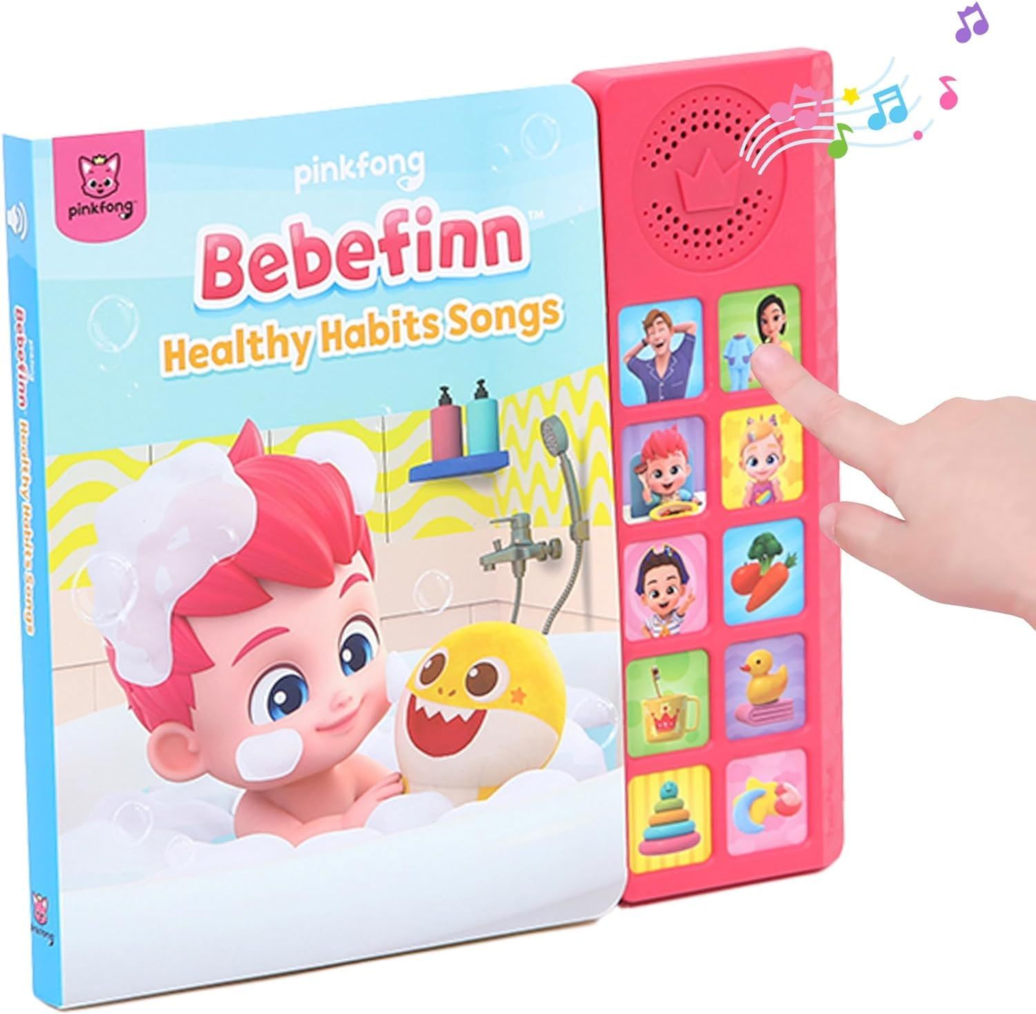 Pinkfong Bebefinn 健康的な習慣 サウンドブック | Bebefinn Toys | 学習&教育玩具 | 赤ちゃんと幼児のためのインタラクティブな学習ブック