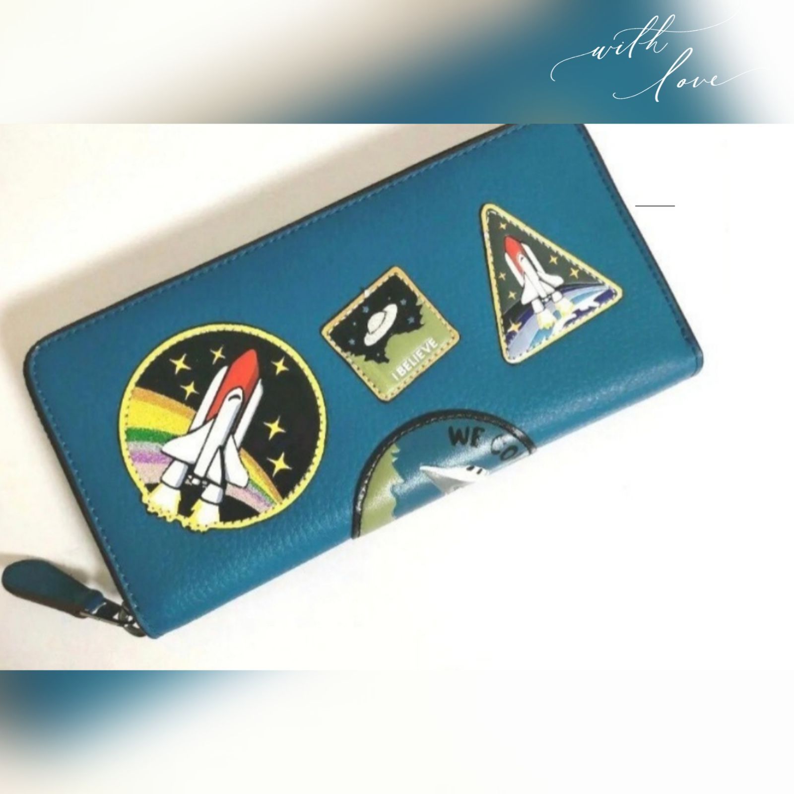 コーチ財布 COACH×NASA限定コラボスペースアコーディオン - メルカリ