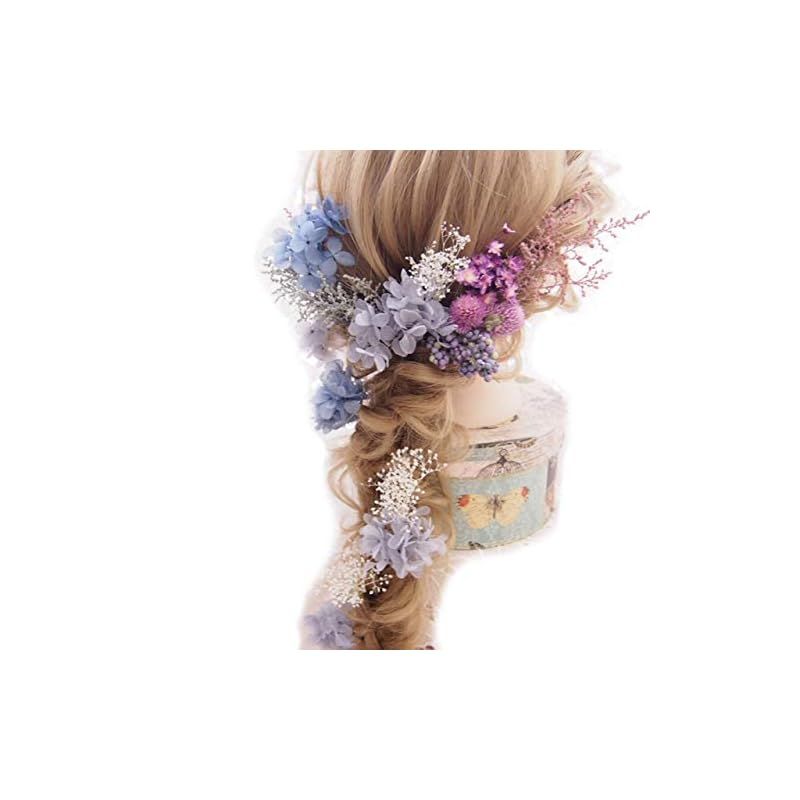 Lulu s ルルズ ヘッドドレス プリザーブドフラワー アーティシャルフラワー ウェディング ブライダル ヴィンテージピンクパープル Lulu s-1088