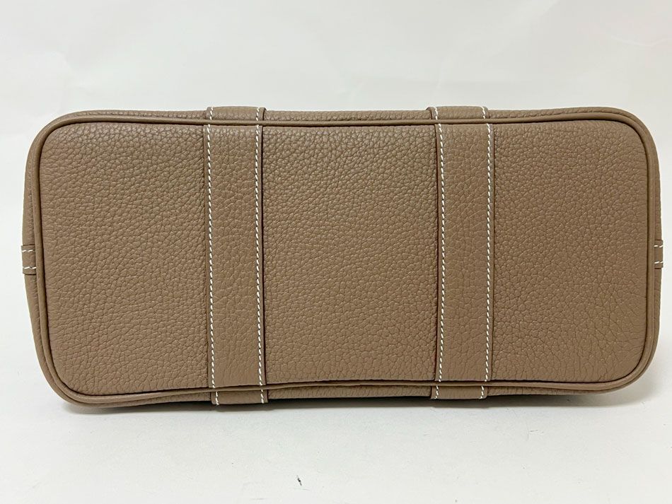 HERMES エルメス ガーデンパーティTPM トートバッグ ネゴンダ エトープ レザー B刻印 超美品