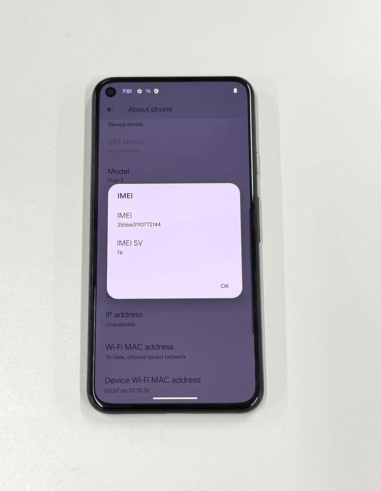 訳アリ品】SIMフリー Google Pixel 5 ジャストブラック 128GB【管理