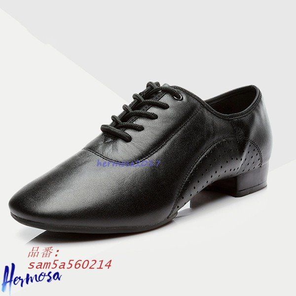 メンズ 社交ダンスダンス牛革 ジャズスプリット式 クラシカル 丈夫 ノンスリップ 踊り革靴 教師 履きやすい am5a560214