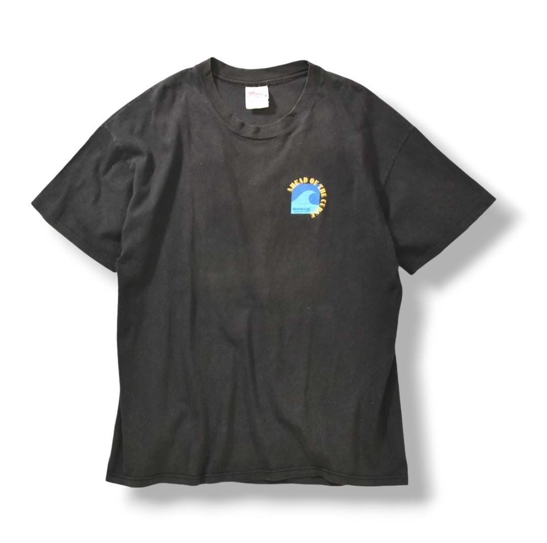 90's USA製シングルステッチ　Apple ヘインズ　企業ロゴ Tシャツ 90s USA製古着 ヴィンテージ ヘインズ ロゴTシャツ シングル