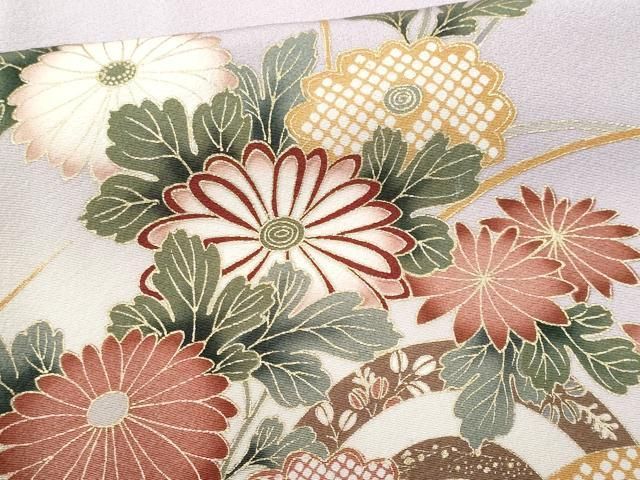 平和屋着物□訪問着 色紙重ね枝花文 暈し染め 金彩 逸品