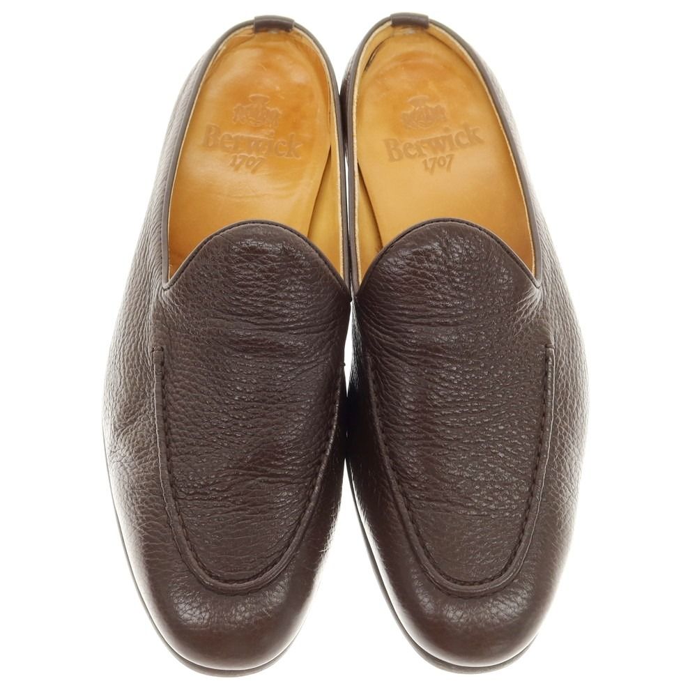 【美品】Berwick ダークブラウン レザー ローファー ダークブラウン – バーウィック オンラインストア