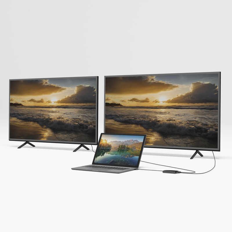 未開梱 サンワサプライ USB-HDMIディスプレイアダプタ 4K対応 2画面出力 USB-CVU3HD5