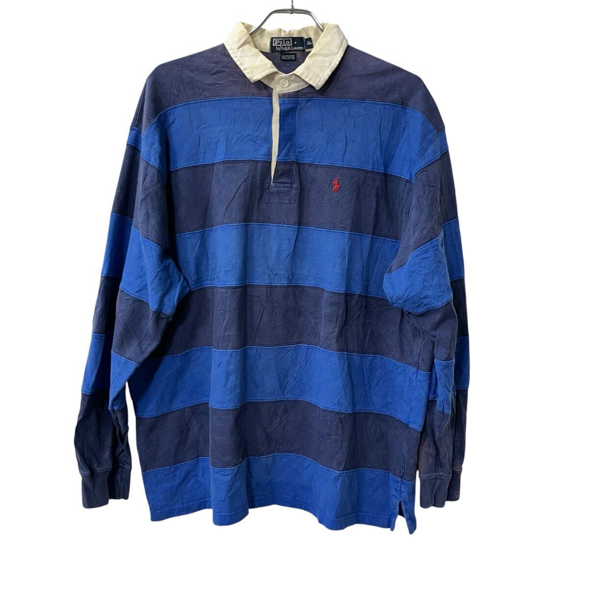 【新品未使用】Polo ラルフローレン ネイビー ラガーシャツ POLO RALPH LAUREN ラルフローレン ラガーシャツ ネイビー L