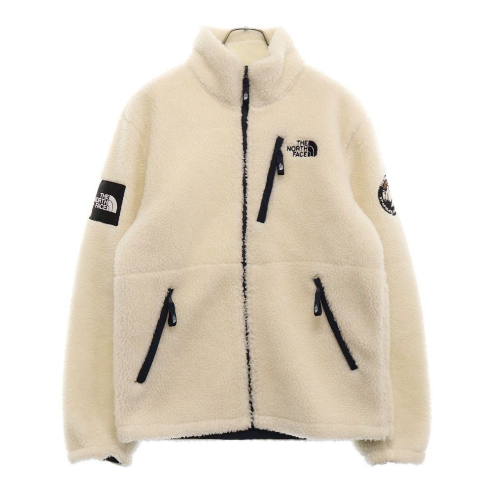 THE NORTH FACE (ザノースフェイス) RIMO FLEECE JACKET リモフリース ロゴ刺繍ジップアップフリースジャケット ホワイト NJ4FL55J