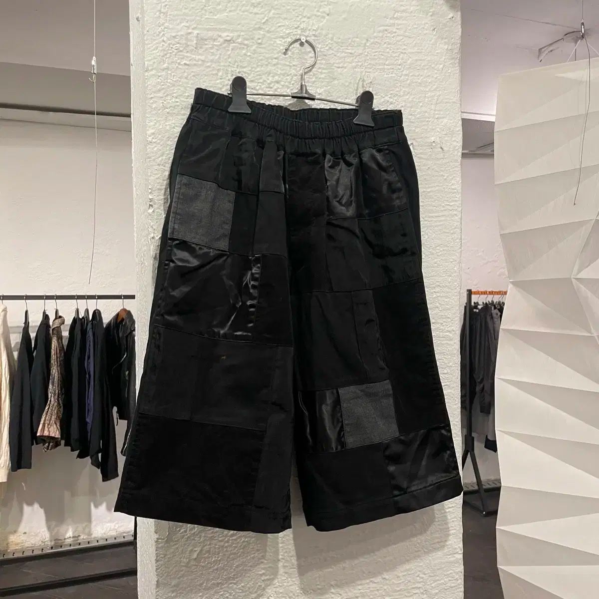 BLACKCOMMEdesGARCONS 　パッチワーク風デザインパンツ COMME des GARCONS(コム・デ・ギャルソン) 黒 パッチワーク