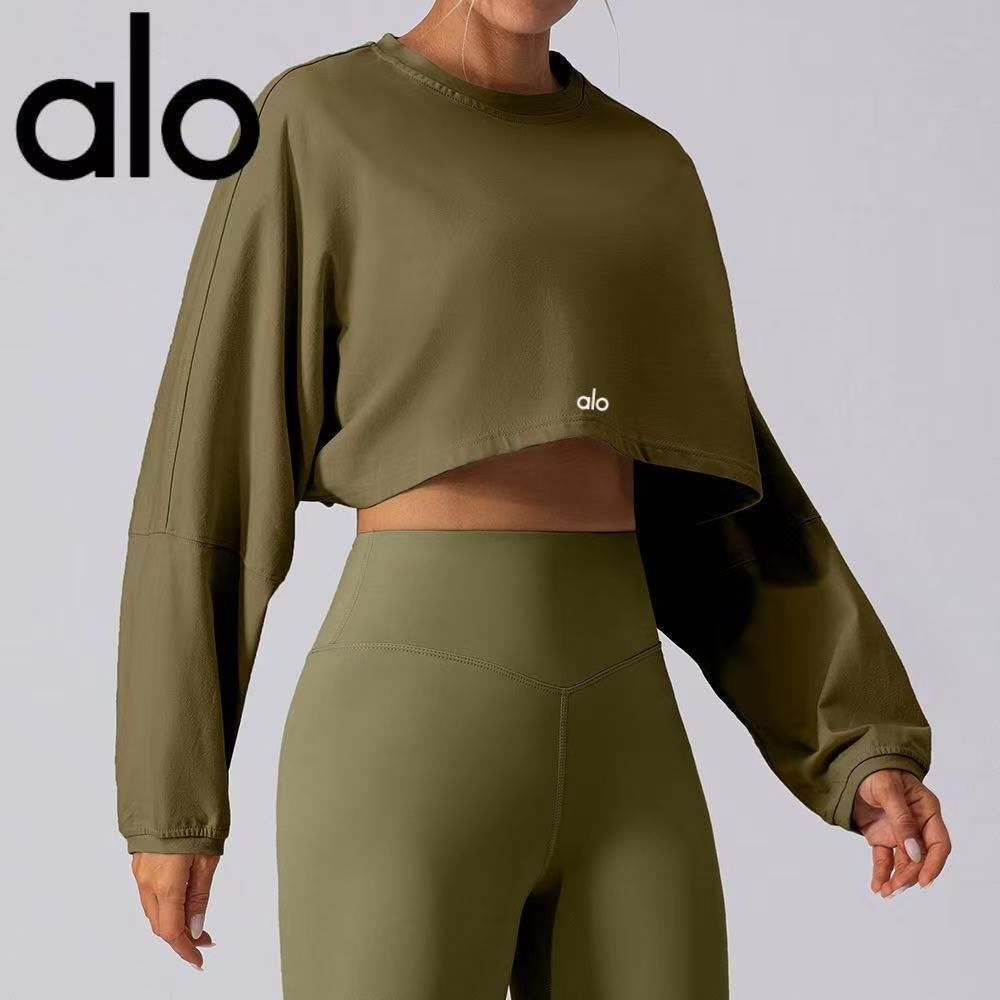 Alo Yoga パーカー レディース yoga Tシャツ ヨガウェア