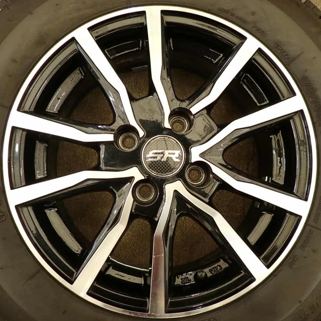 冬 4本SET 会社宛 175 70R14×5.5J 84Q ブリヂストン BS アイスパートナー2 アルミ アクア カローラ ヤリス NO F2998