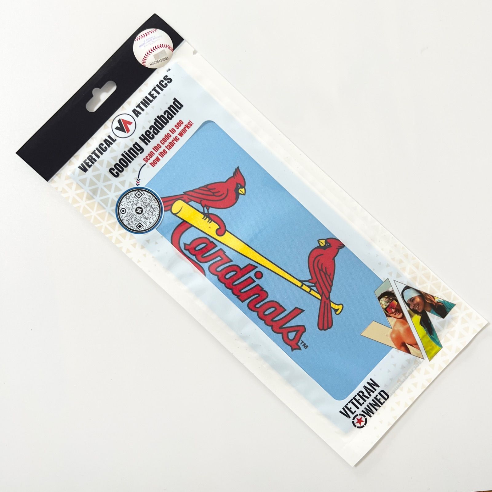 Vertical Athletics カージナルス ヘッドバンド MLB公式 VERTICAL ATHLETICS ヘッドバンド セントルイス カージナルス