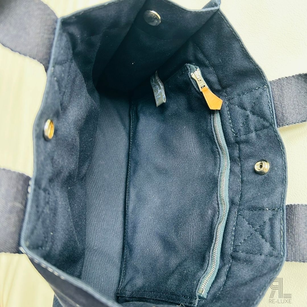美品✦HERMESドーヴィルPM NAVY 紺 トートバッグ✴︎クリーニング済 164美品✦HERMESドーヴィルPM NAVY 紺 トートバッグ