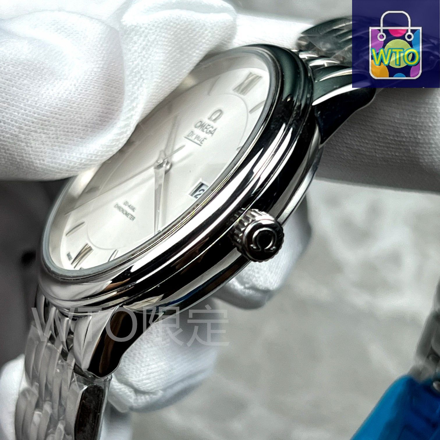 オメガ　ブレスレット　白　非売品 今日WTO】OMEGA オメガ デビュー シリーズ ステンレススチール