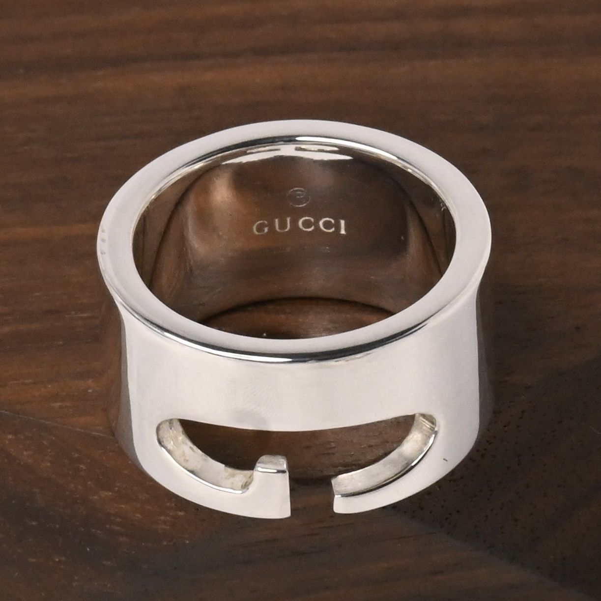 研磨済】 GUCCI シルバー リング 7号 Ag925 指輪 グッチ ピンキー 
