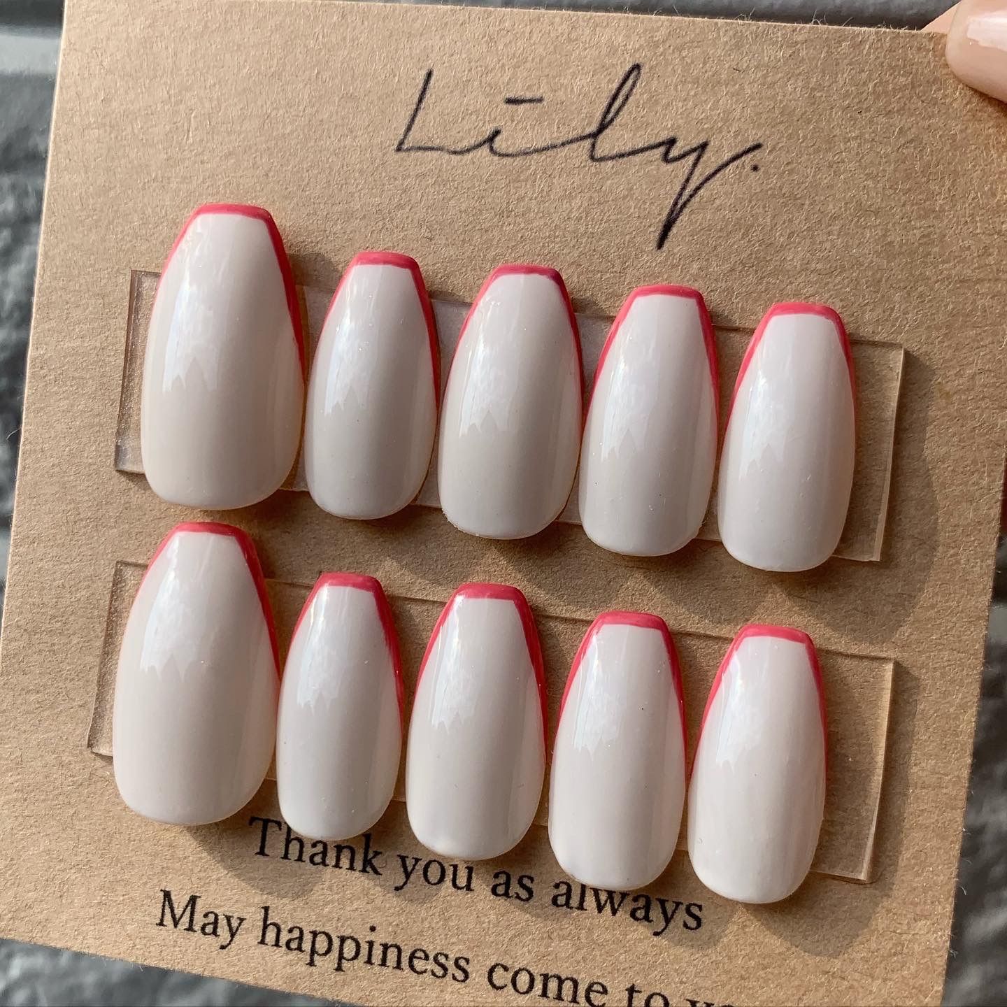 メルカリshops 即納 ネイルチップ 変形フレンチ シンプルネイル アイボリー ピンクネイル メルカリshops 即納 ネイルチップ 変形フレンチ シンプルネイル アイボリー ピンクネイル