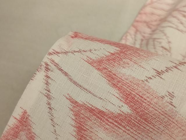 平和屋着物＊夏物　小紋　楓文　AABA9428jd 平和屋着物＊夏物 小紋 楓文 AABA9428jd