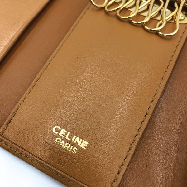 CELINE/セリーヌ キーケース マカダム柄 6連 美品 レディース 鍵ケース