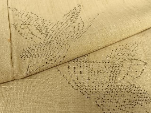 平和屋着物○結城紬 80亀甲 飛び亀甲柄 正絹 逸品 DAAT1292tw